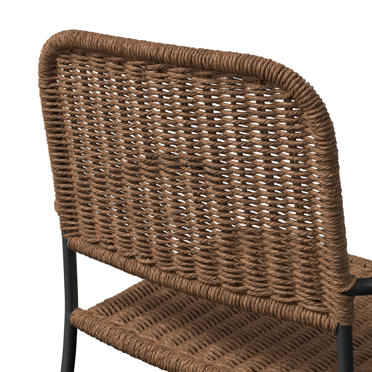 Gartensessel Clara - Gelb/Braun, MODERN, Kunststoff/Metall (58/63/90cm) - Beldano