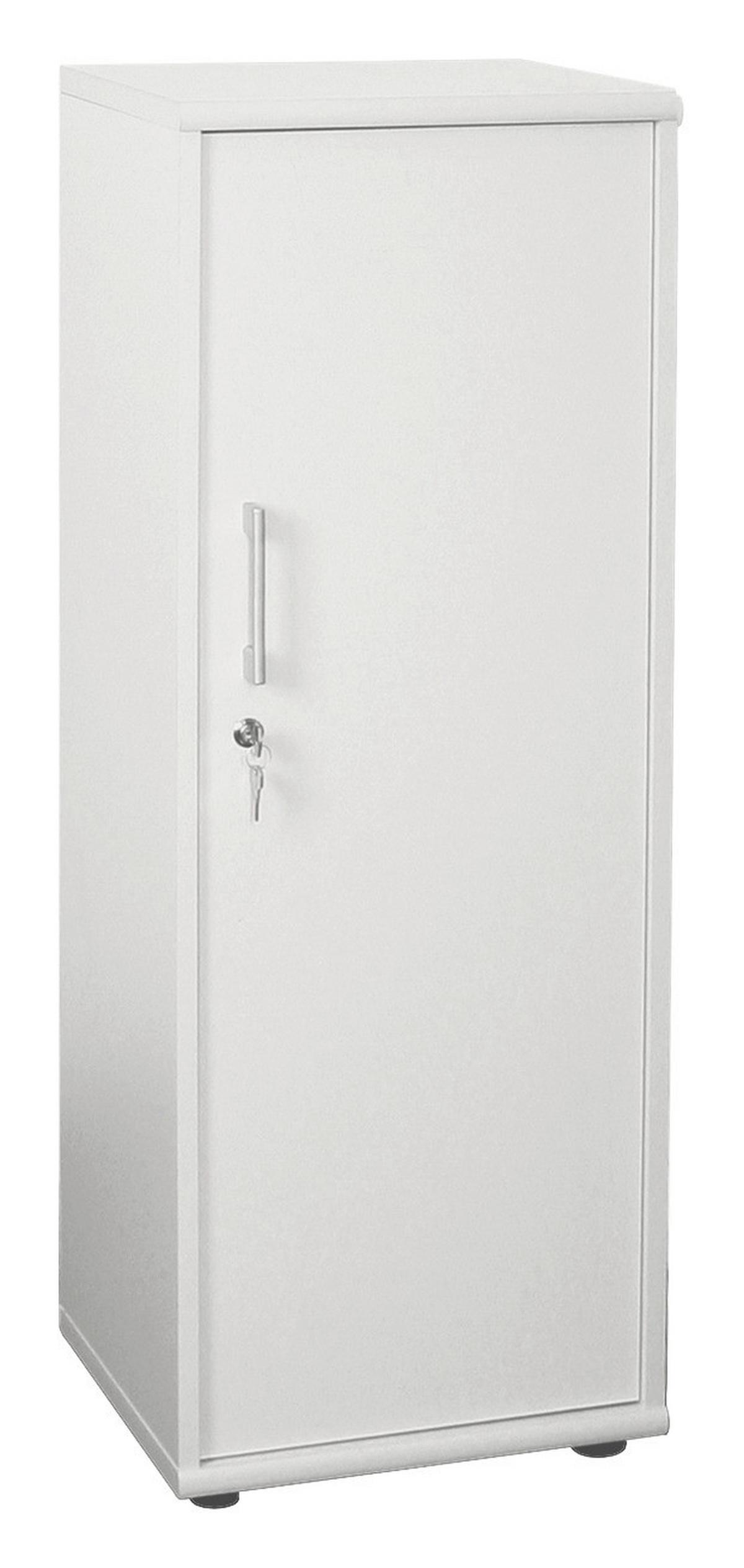 Aktenschrank versperrbar Serie 200 Weiß B 39,3 cm - Weiß, Basics, Holzwerkstoff (39,3/110,9/34,5cm) - MID.YOU