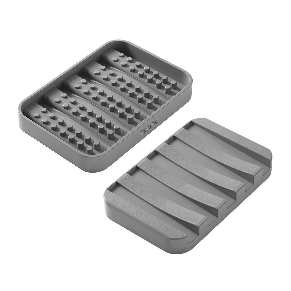 Szappantartó Szappantartó - szürke, Basics, műanyag (8/1,2/11cm)
