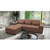 Ecksofa Classic Altrosa 175x270 cm - Schwarz/Altrosa, Design, Textil (175/270cm) - MID.YOU