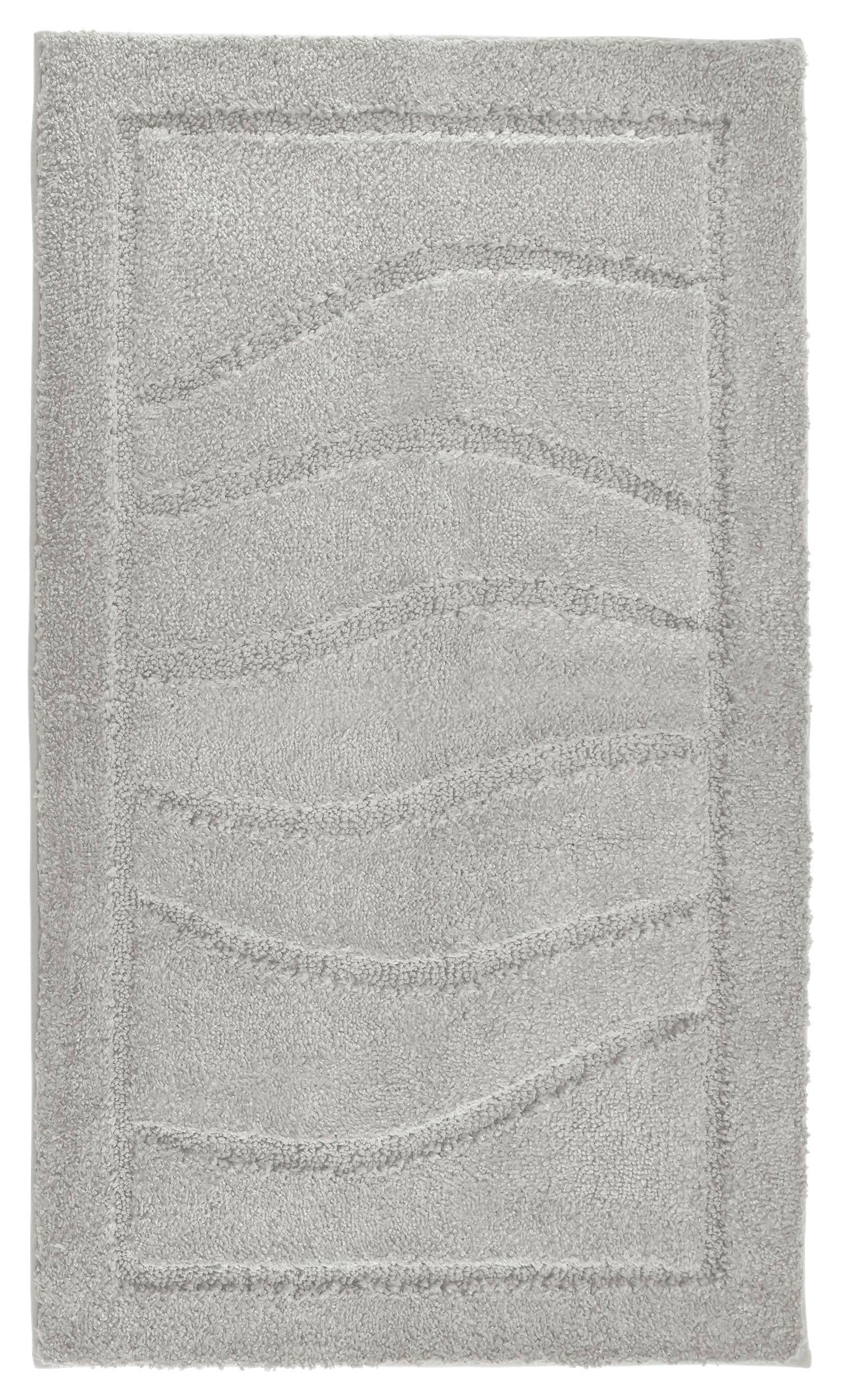 Badematte Lasse Grau 60x100 cm Rutschhemmend - Hellgrau, ROMANTIK / LANDHAUS, Textil (60/100cm) - James Wood