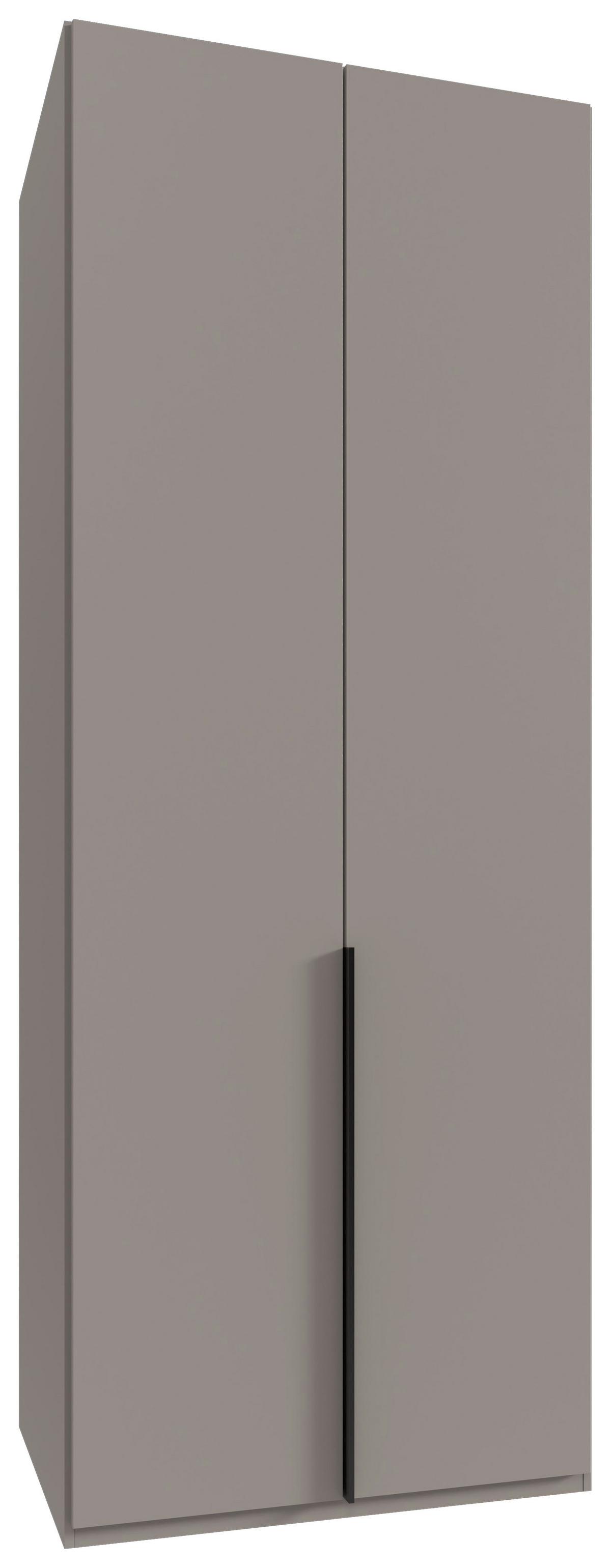 Drehtürenschrank Ny A Black Grau/sahara B: 90 Cm - Grau/Sahara, MODERN, Holzwerkstoff (90/236/58cm) - MID.YOU