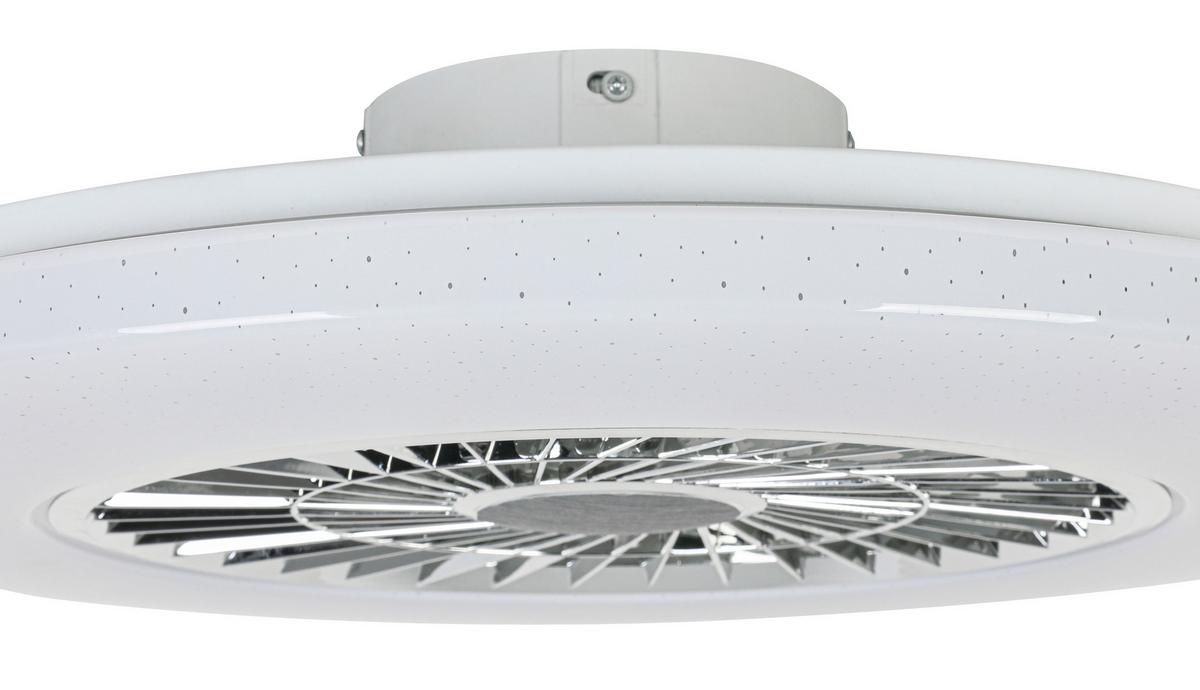 STROPNÉ LED SVIETIDLO LUFTIKU - biela/chrómová, Konventionell, kov/plast (58/14,5cm) - Premium Living
