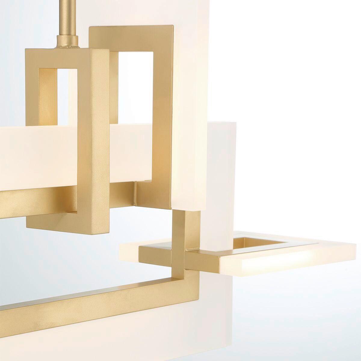 Led Függőlámpa Qn-Inizio-Lp-S-Bg - aranyszínű, Design, műanyag/fém (47,5/84/14cm) - Elstead Lighting