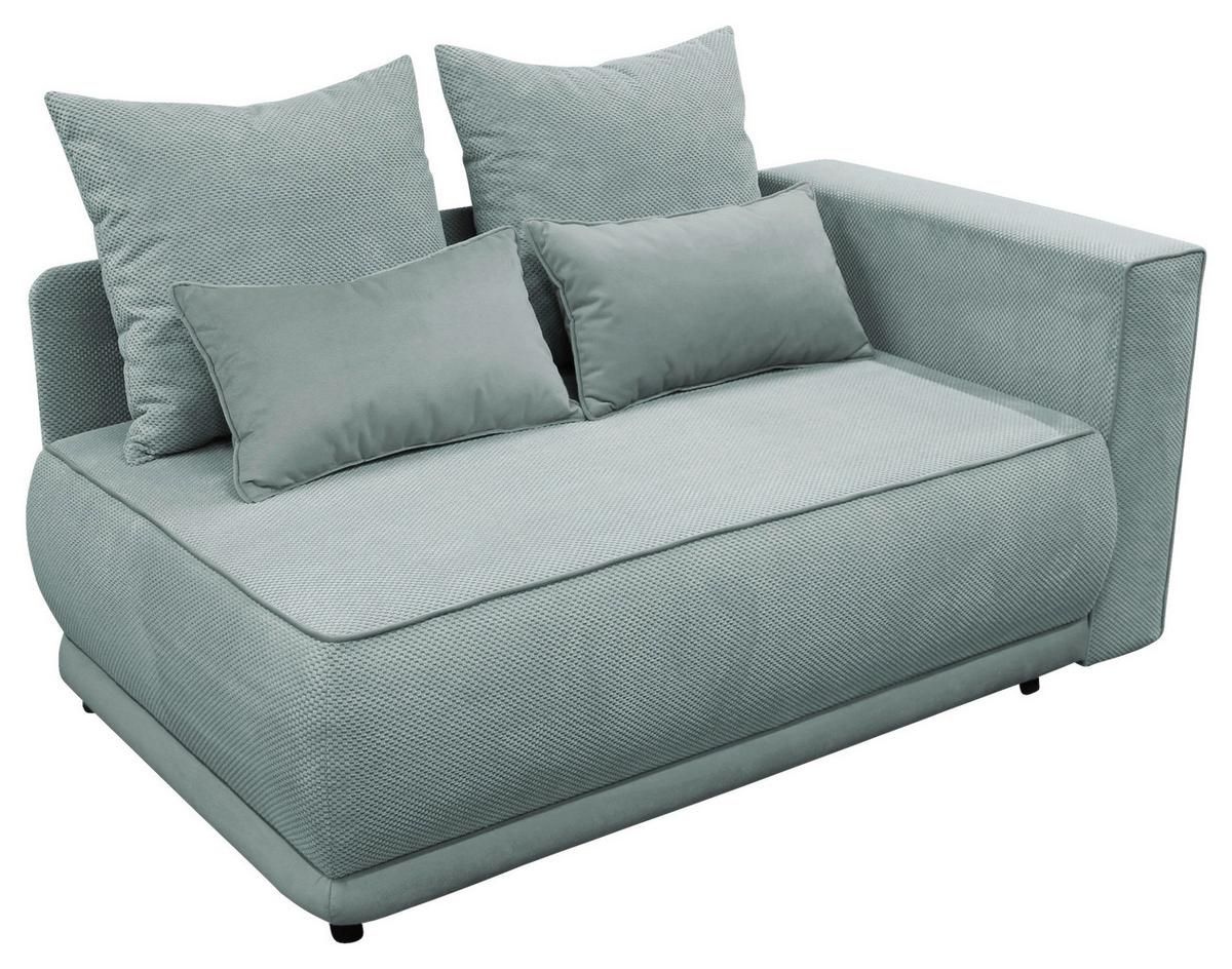 Récamiere Iga Re Türkis B: 168 Cm - Türkis/Rosa, Design, Textil (168/73/99cm) - MID.YOU