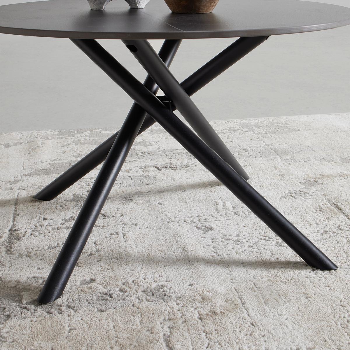 Konferenčný stolík MARBELLA 70 - čierna, Modern, kov/keramika (70/70/44cm) - Mömax