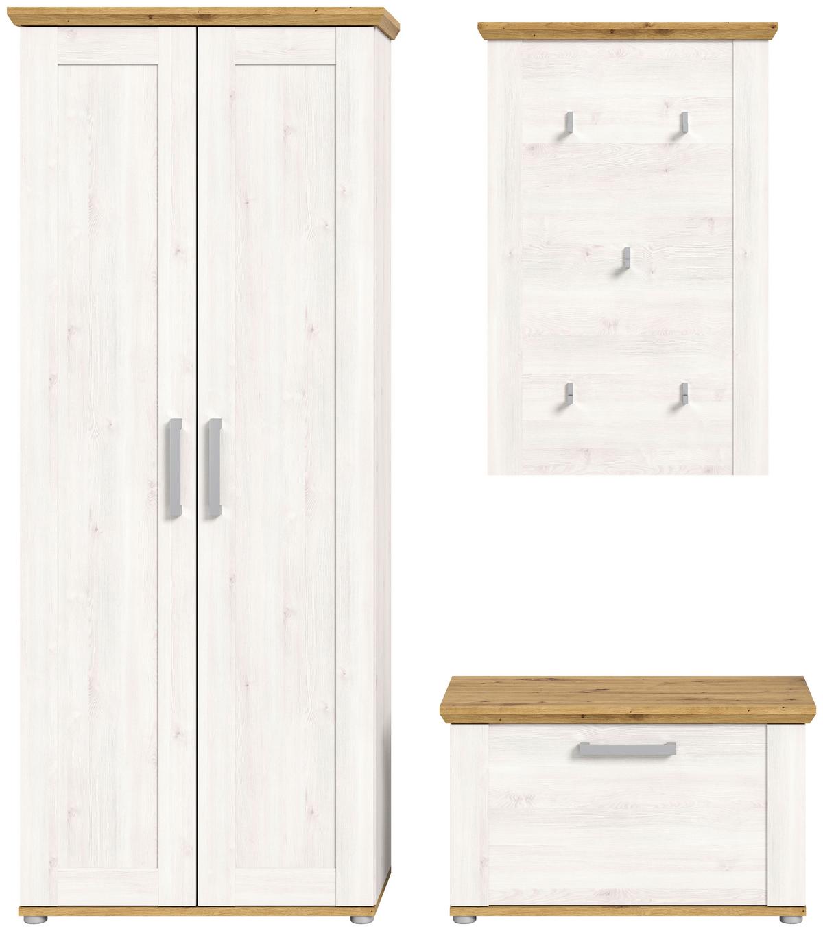 Garderobe Verona 3-teilig Lärche B: 171 Cm - KONVENTIONELL, Holzwerkstoff (171/194/37cm) - MID.YOU