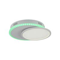 Led-deckenleuchte Arenda L: 45 Cm Dimmbar Mit Farbwechsler - Weiß, Design, Kunststoff/Metall (45/33/7,5cm)