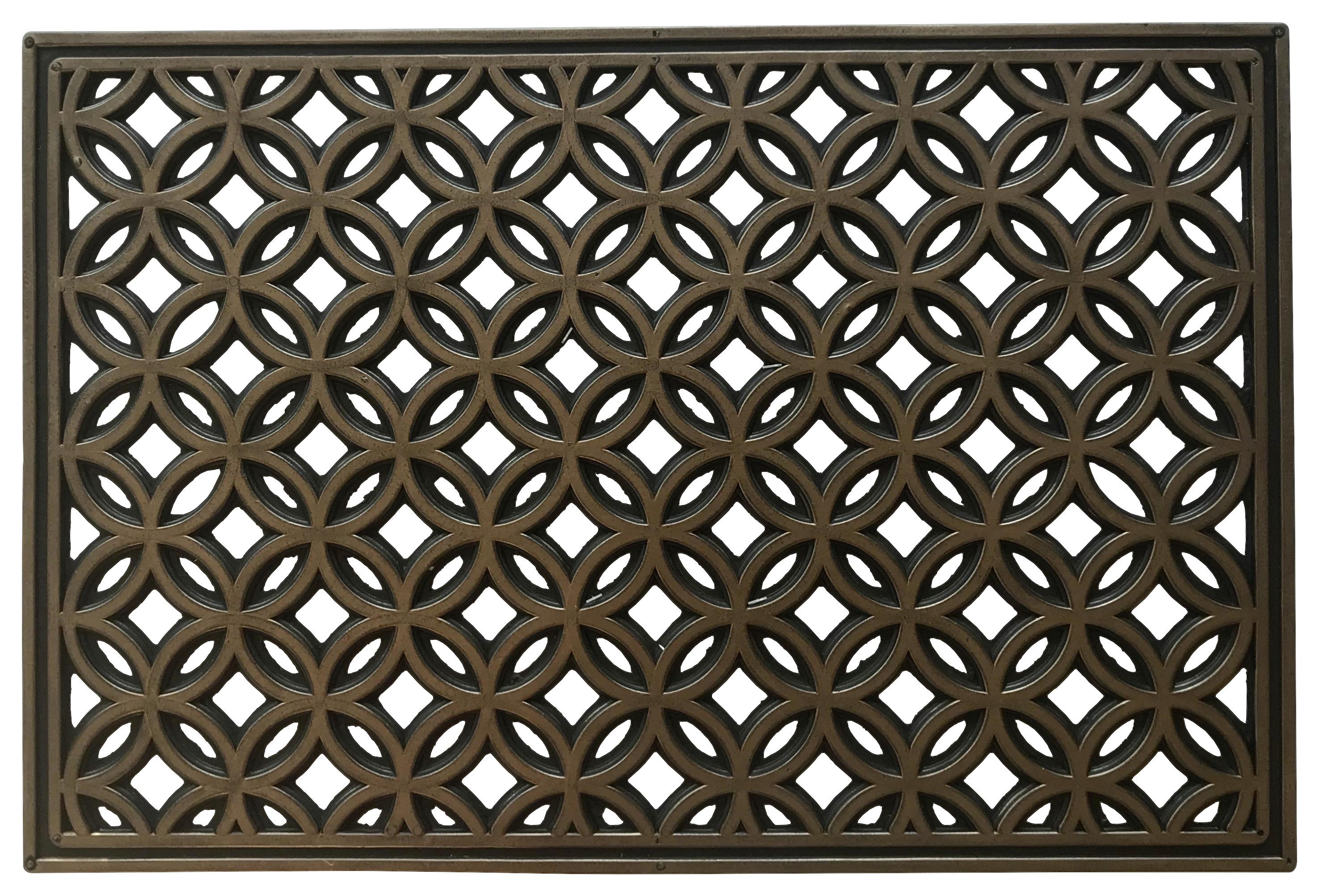 Fußmatte Dorothea 40x60 cm Gummi Rutschfest - Kupferfarben, Basics, Kunststoff (40/60cm) - James Wood