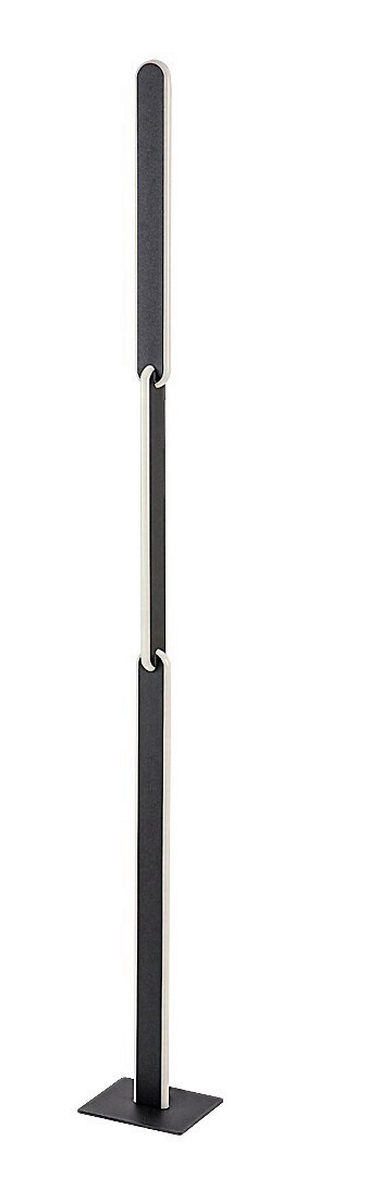 STOJACIA LAMPA SINDRI - čierna/biela, Design, kov/plast (15/132/12cm)