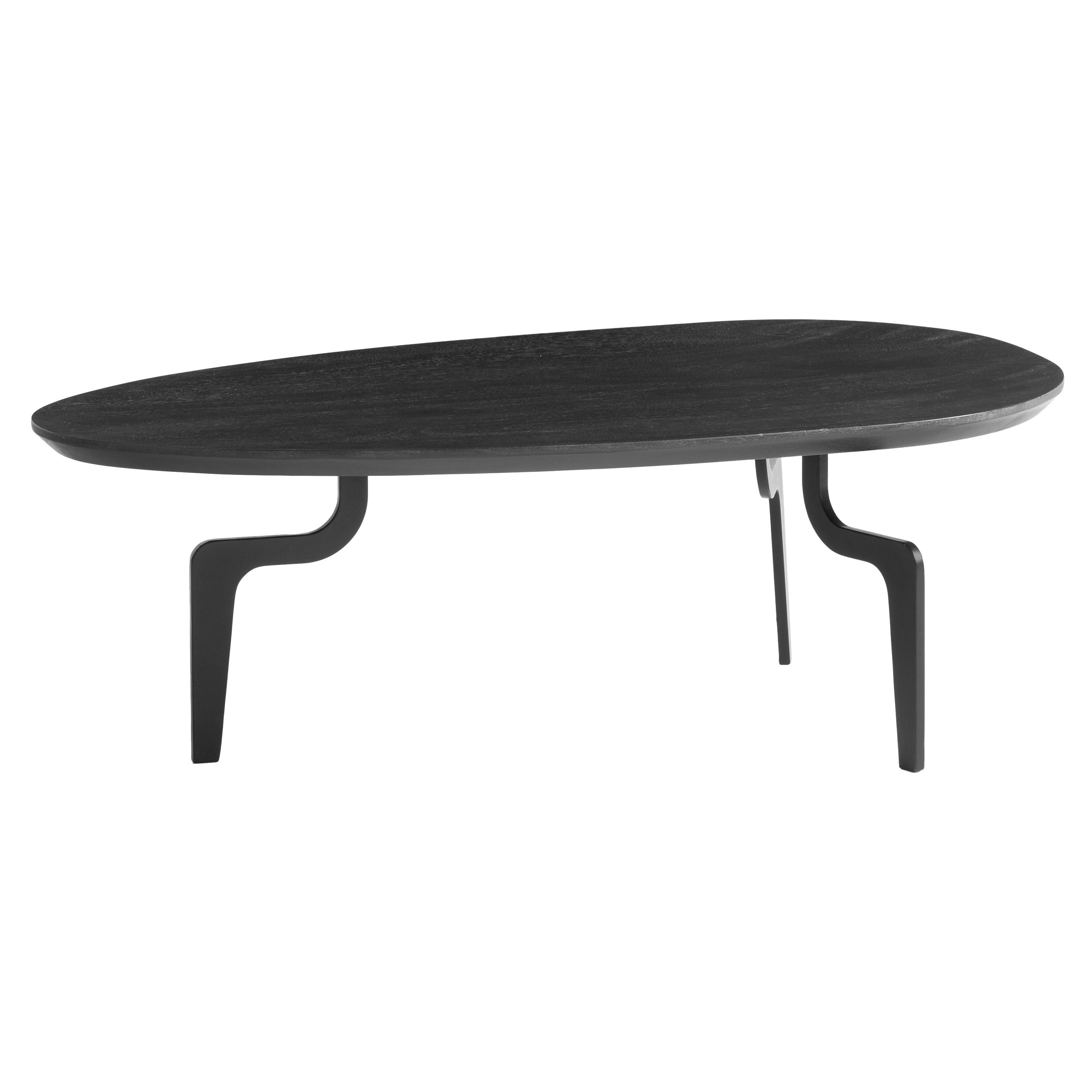 Couchtisch Schwarz L: 86 cm - Schwarz, Design, Holz/Metall (86/50/30cm) - Livetastic