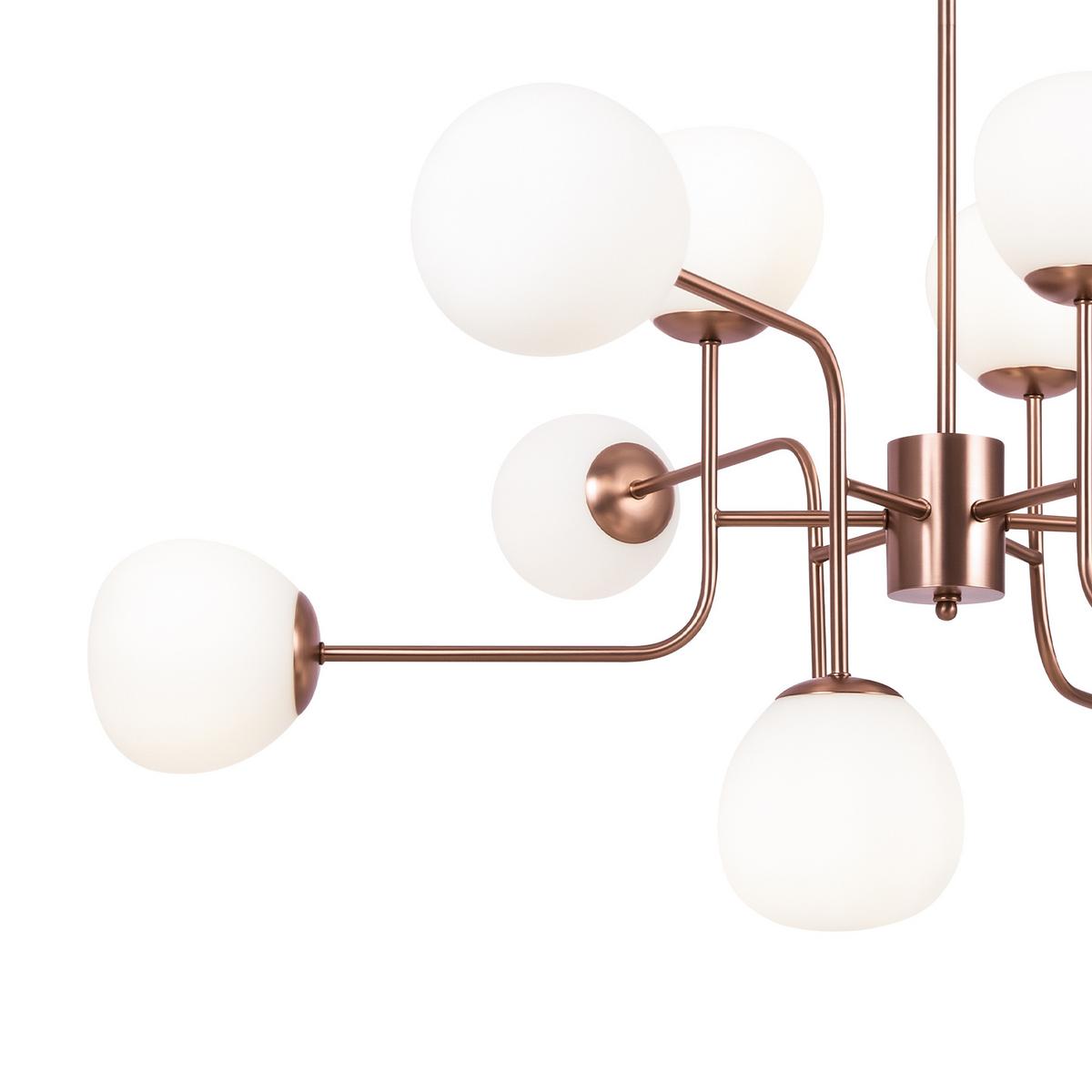 KRONLEUCHTER ERICH - Messingfarben, Trend, Glas/Metall (110/42,7/50cm) - MAYTONI