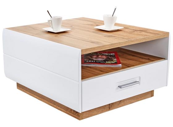 Konferenčný Stolík Avensis - farby dubu/biela, Moderný, kompozitné drevo (75/40/75cm) - Luca Bessoni Konferenčný Stolík Avensis - farby dubu/biela, Moderný, kompozitné drevo (75/40/75cm) - Luca Bessoni