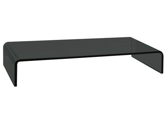 Tv Nástavec Hagen - černá, Moderní, sklo (55/11/25cm) Tv Nástavec Hagen - černá, Moderní, sklo (55/11/25cm)