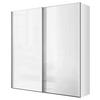 Schwebetürenschrank Mit Spiegel 200cm Lumos - Weiß, Trend, Glas/Holzwerkstoff (200/222/64cm) - Luca Bessoni