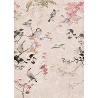 Fototapete Japanischer Garten - Multicolor/Rosa, Trend, Papier/Kunststoff (200/280cm)