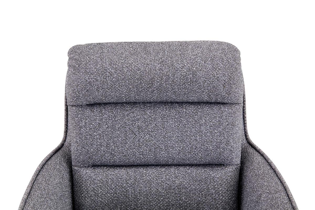 Armlehnstuhl Luce Grau/Schwarz B: 60 cm - Schwarz/Grau, MODERN, Textil/Metall (60/89/67cm) - MID.YOU