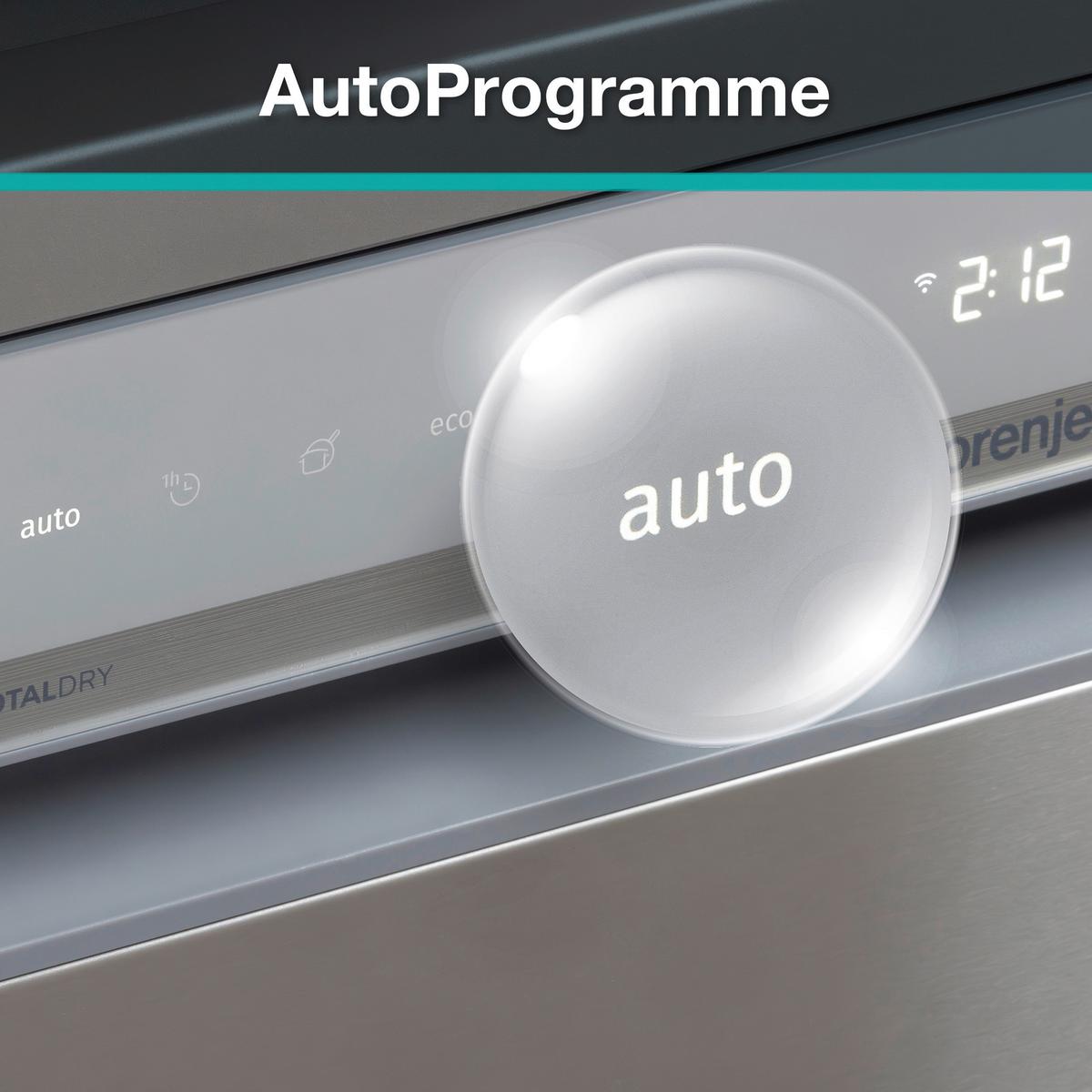 GESCHIRRSPÜLER Edelstahlfarben B: 59,8cm - Edelstahlfarben, Trend, Kunststoff/Metall (59,8/81,6/57,5cm) - Gorenje