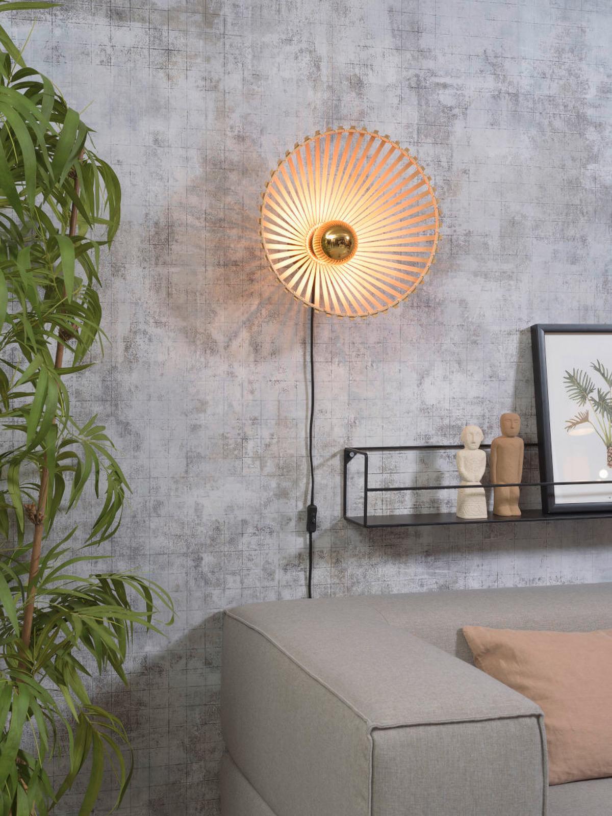 Wandleuchte Bromo/W40/N - Naturfarben, Trend (13/40cm) - Good & Mojo