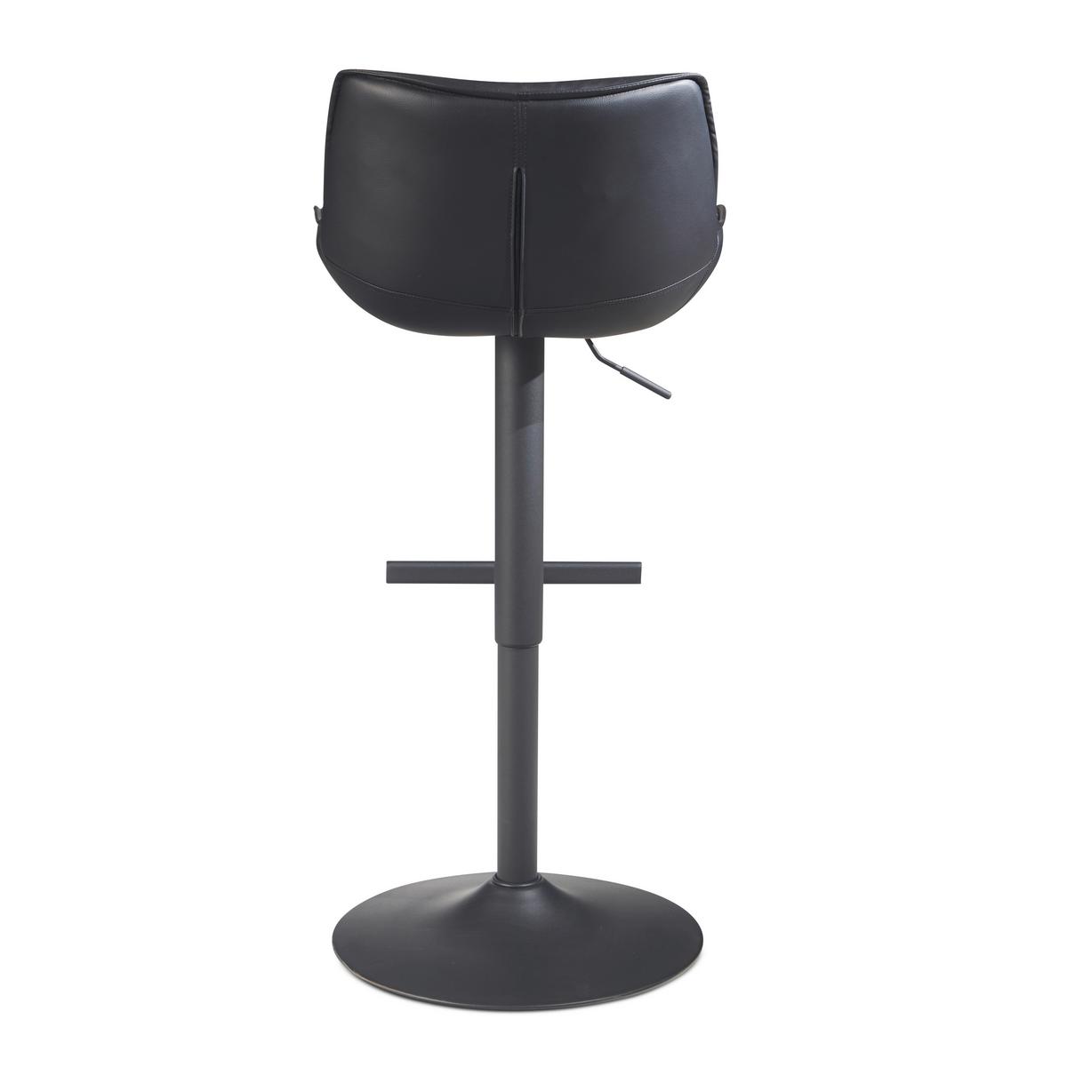 Barová židle WL7.005 - černá, Design, kov/textil (45/106/55cm) - MID.YOU