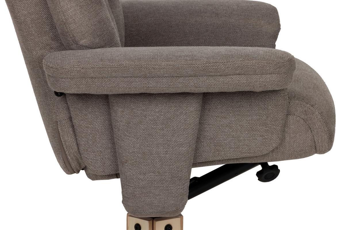 Relxsesselset Serenity Grau B: 80 Cm - Naturfarben/Grau, Design, Holz/Textil (80/109/79cm) - Livetastic