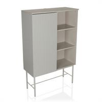 Regal Sio Grau B: 82 cm - Grau, MODERN, Holzwerkstoff (82/35/130cm) - MID.YOU