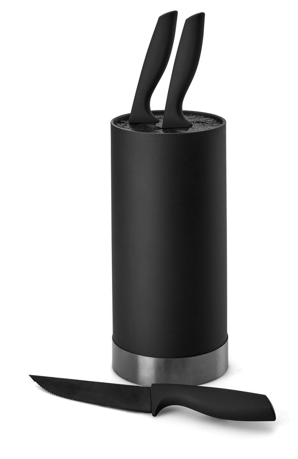 Messerblock Ew-Mb-0399 - Schwarz, Basics, Kunststoff (11/22cm) - Echtwerk