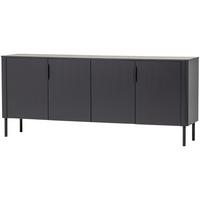 Sideboard Gunnar Schwarz B: 201 Cm - Schwarz, Design, Holz (201/85/44cm) - Livetastic