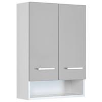 Hängeschrank Riga Hellgrau/weiß B: 50 Cm - Hellgrau/Weiß, MODERN, Holzwerkstoff (50/71/20cm) - Held