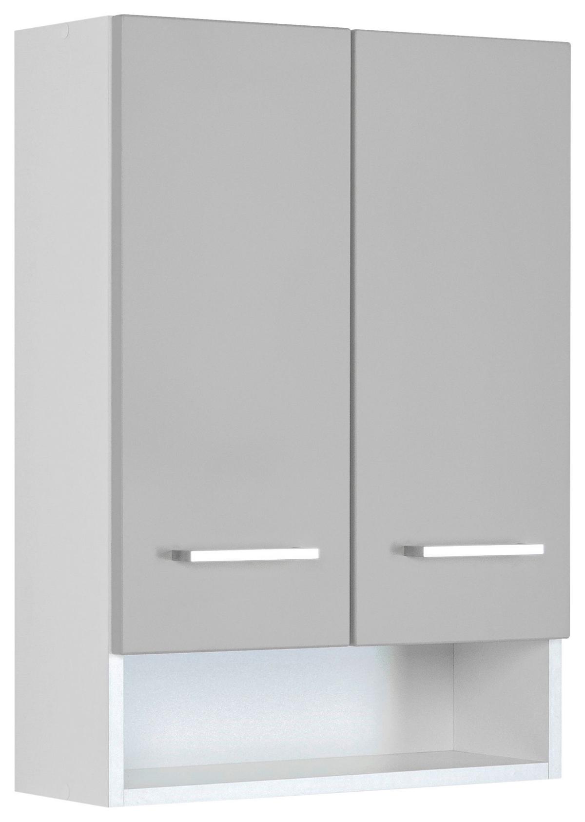 Hängeschrank Riga Hellgrau/weiß B: 50 Cm - Hellgrau/Weiß, MODERN, Holzwerkstoff (50/71/20cm) - Held