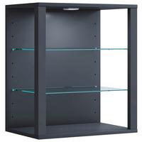 Hängevitrine Glasol Anthrazit B: 52 cm - Anthrazit, Design, Glas/Holzwerkstoff (52/60/35cm) - MID.YOU