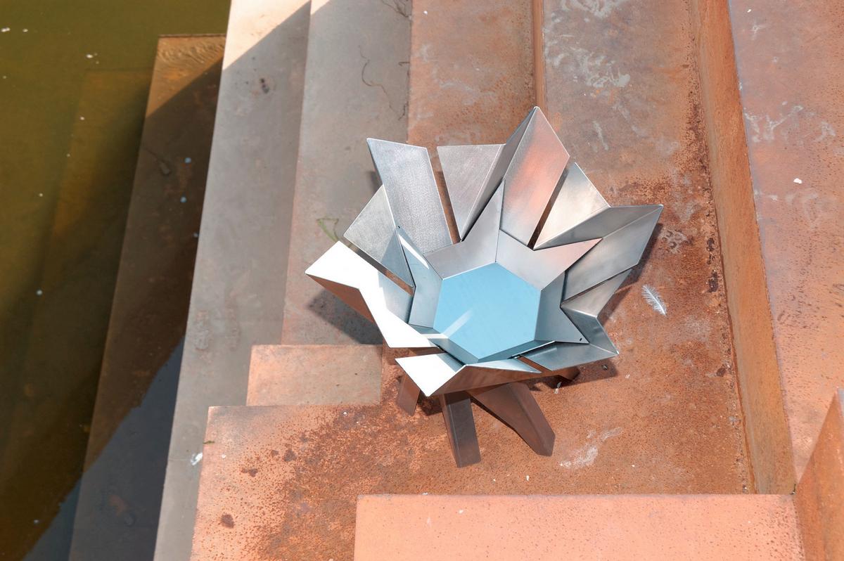 Feuerkorb Phoenix XXL Edelstahl - Edelstahlfarben, Basics, Metall (65/65/56cm)