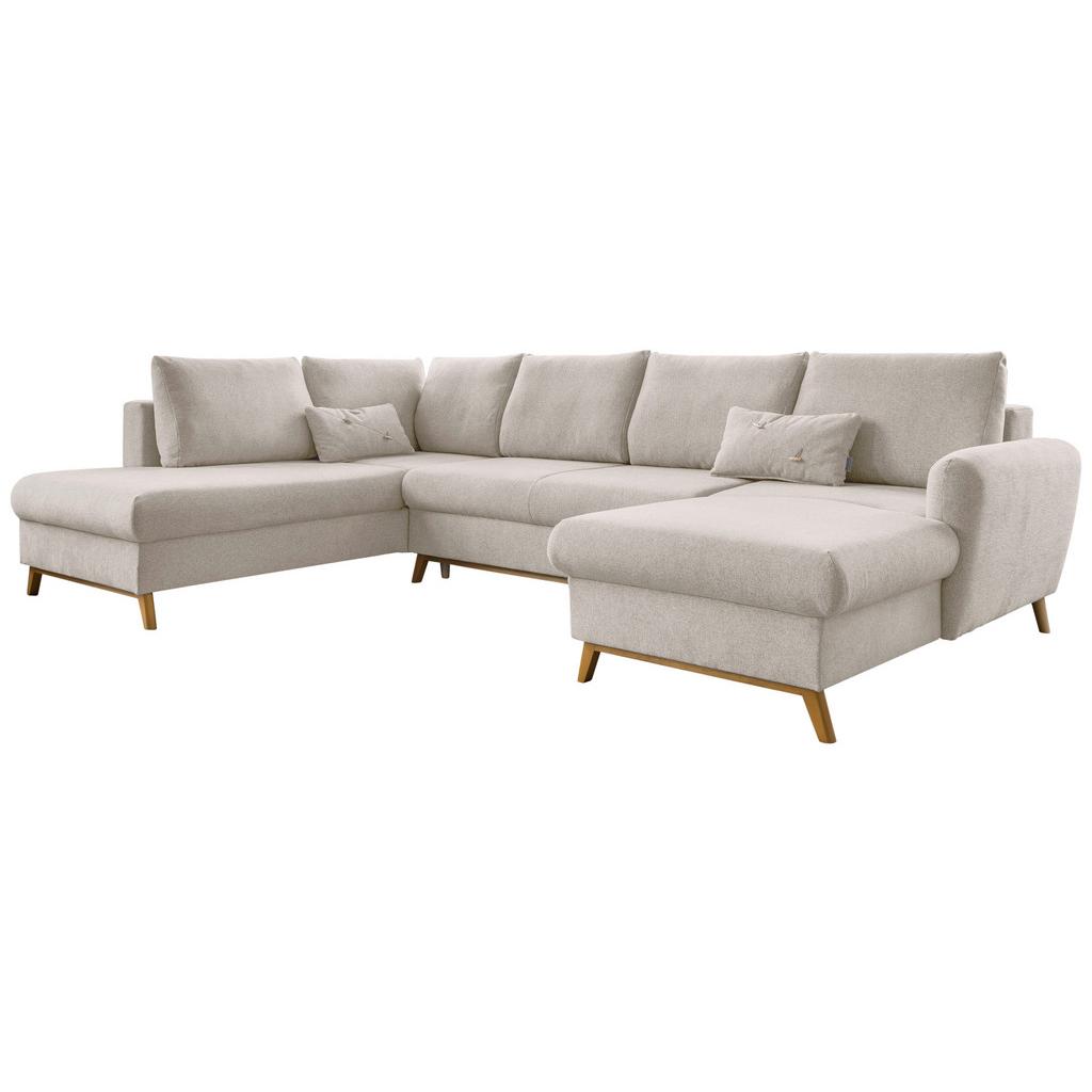 Wohnlandschaft Scandic Lagom mit Schlaffunktion Beige