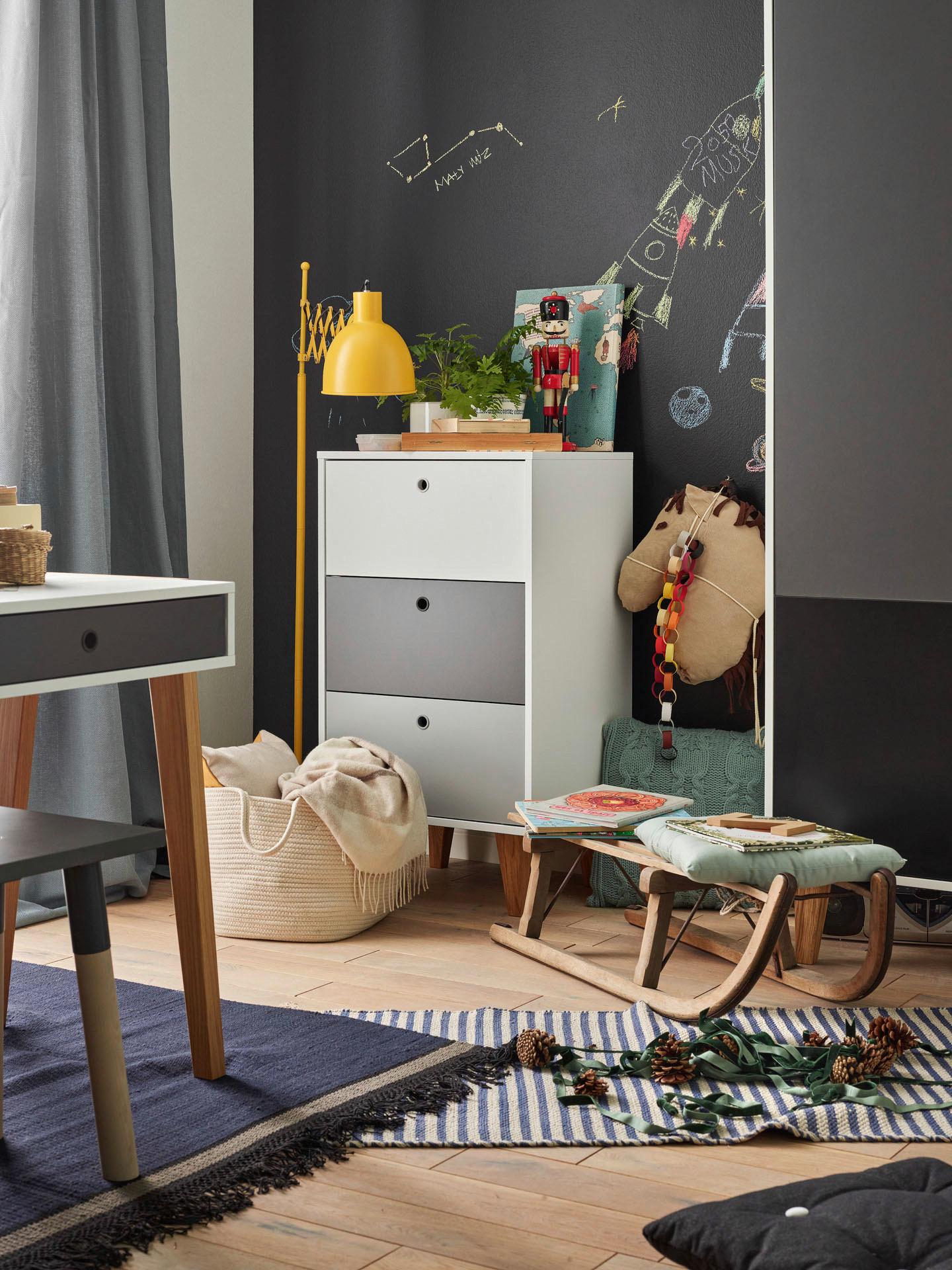 Kommode Concept - Eichefarben/Graphitfarben, MODERN, Holz/Holzwerkstoff (53,4/96/45cm) - MID.YOU