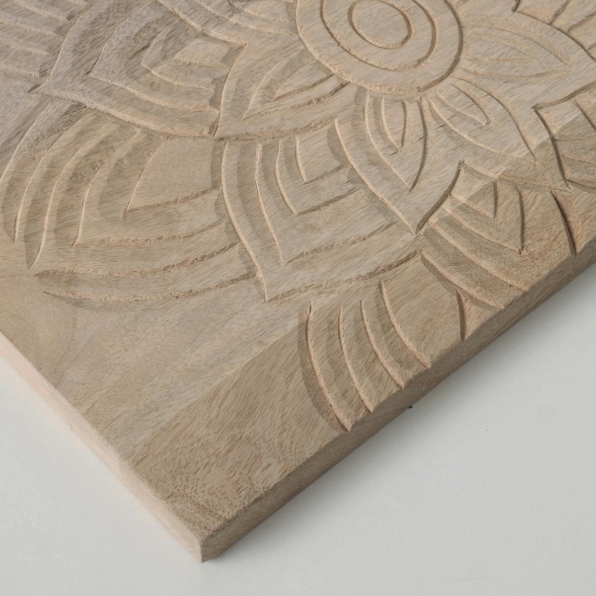 Dekorační podnos Mandalja - přírodní barvy, Basics, dřevo (50/2/25cm) - Modern Living