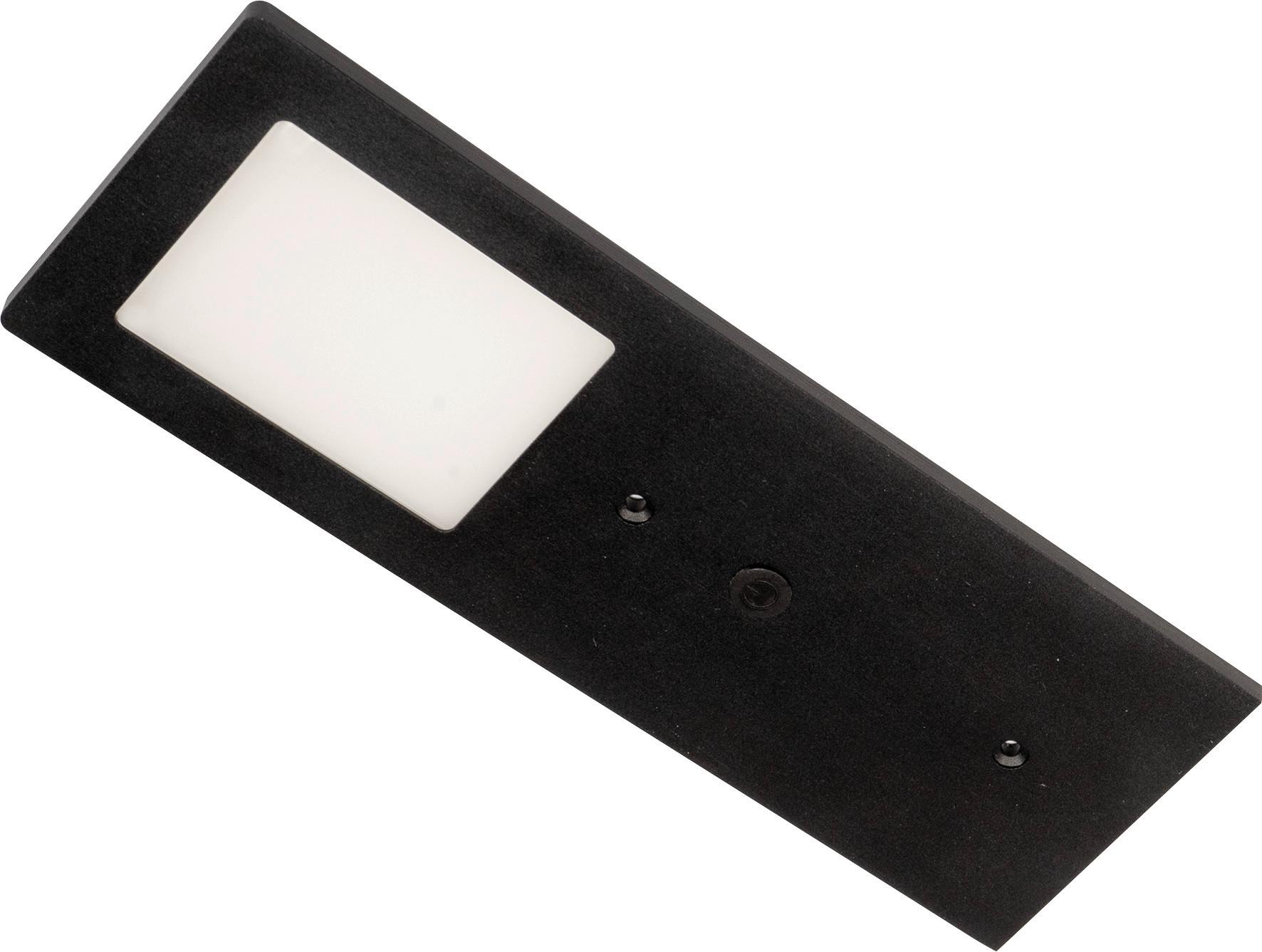 Unterbauleuchte Planar - Schwarz, Basics, Metall (19/7/0,5cm)
