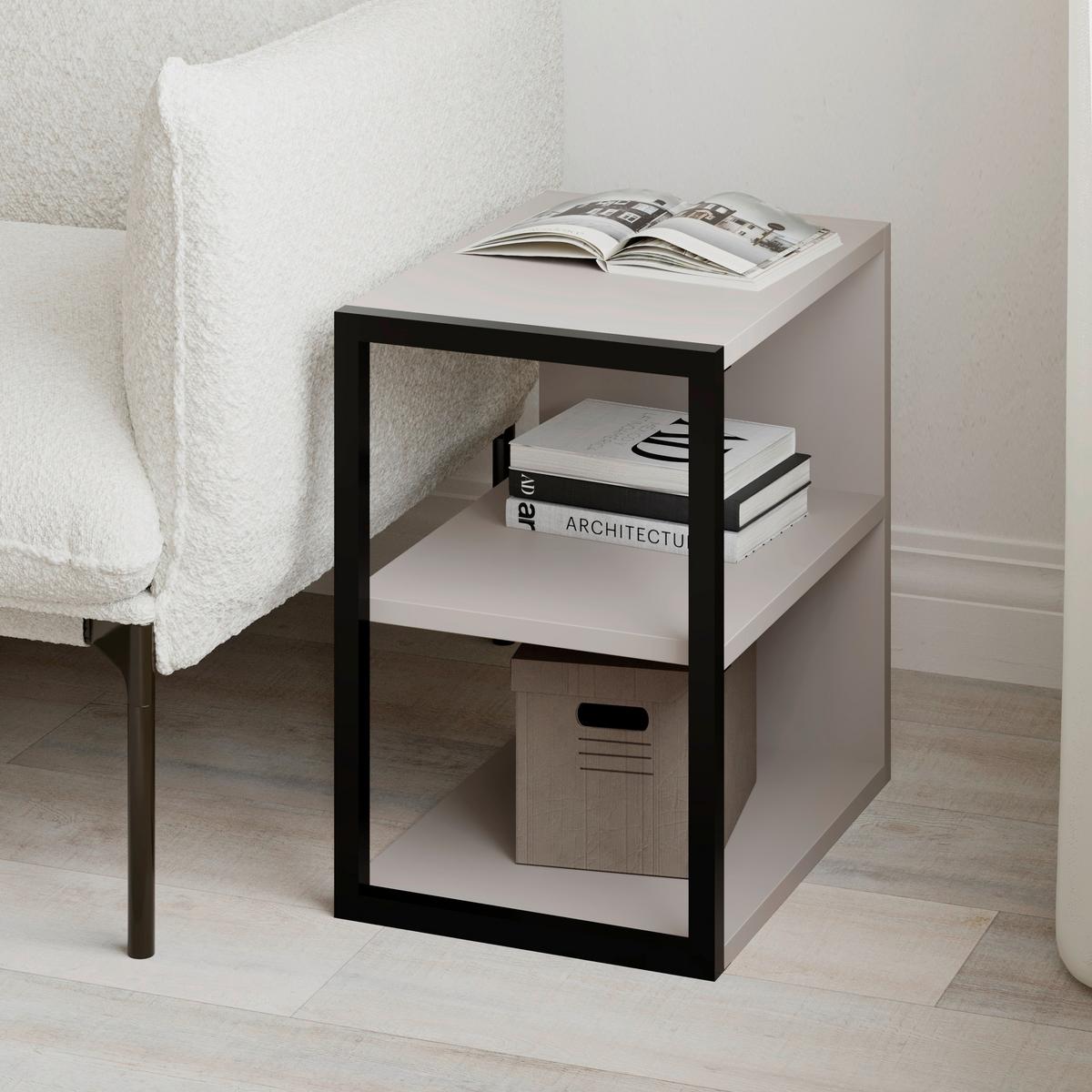 Couchtisch Echo Mokka B: 30 Cm - Mokka, Design, Holzwerkstoff/Metall (42/30/45cm) - Livetastic