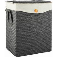 KOŠ NA PRÁDLO DENISE - šedá, Romantický / Rustikální, textil/plast (35/44/26cm) - Mömax
