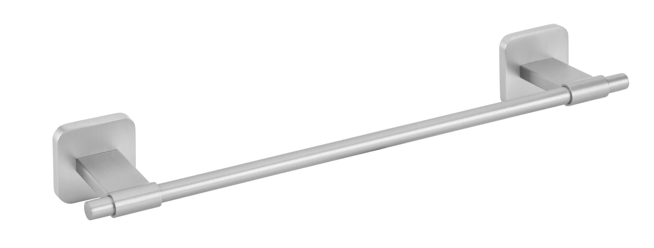 Handtuchstange Porto Matt Edelstahlfarben B: 40,5 cm - Edelstahlfarben, MODERN, Metall (40,5/7,5/5,5cm) - Wenko