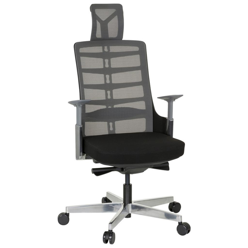 Drehstuhl Skarif Grau/Schwarz