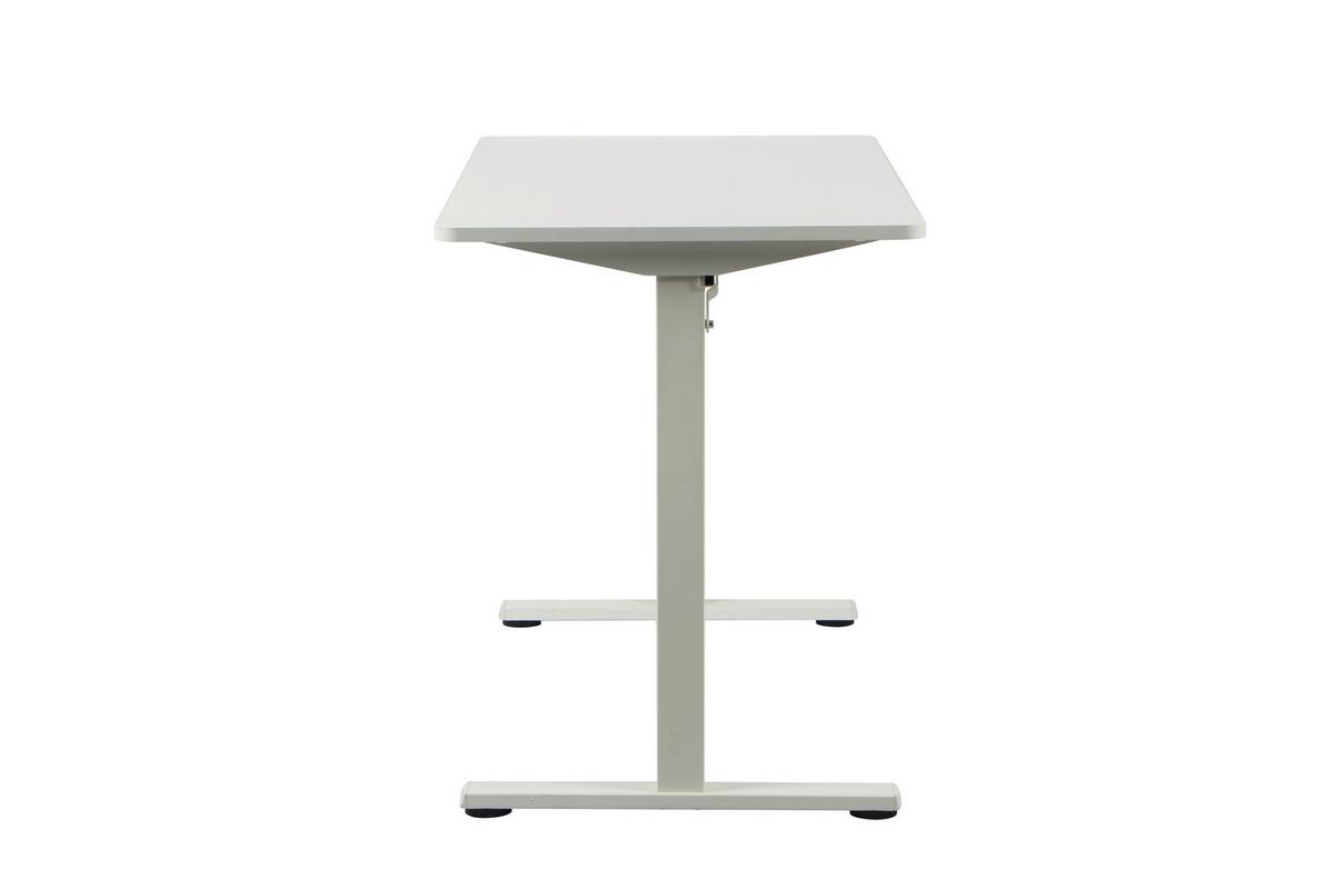 PÍSACÍ STÔL JANNIS - biela, Modern, kov/kompozitné drevo (120/60/75cm) - Mömax