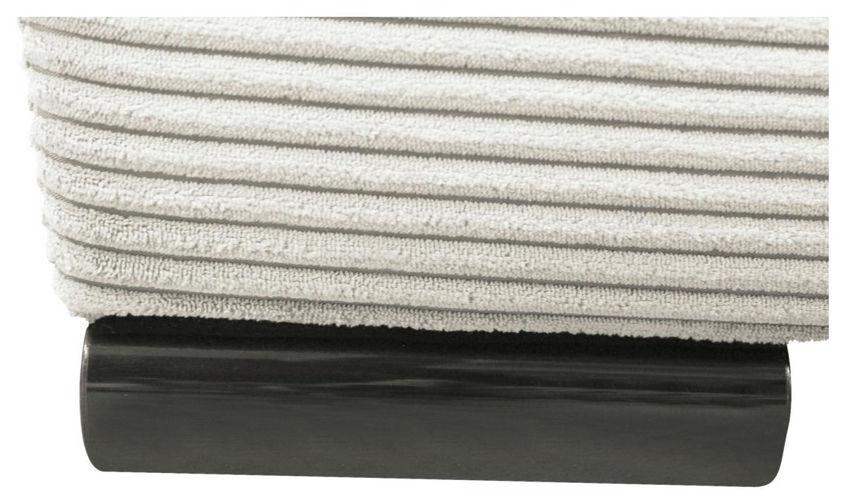 2-sitzer-sofa Yellow Mit Schlaffunktion Weiß Cord - Schwarz/Weiß, Design, Textil (154/93/85cm) - MID.YOU