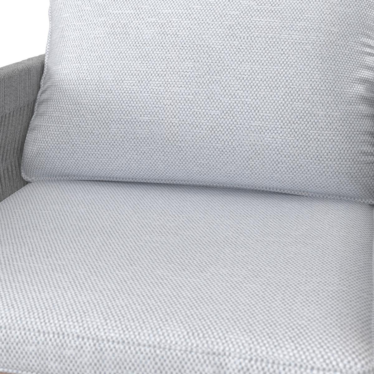 SÚPRAVA ZÁHRADNÉHO NÁBYTKU ALDINA - farba akácie/sivá, Modern, drevo/textil - Bessagi Garden