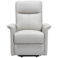 Relaxačné kreslo CARLO, béžová koža - čierna/béžová, Konventionell, kov/koža (77/103/84cm) - Mömax