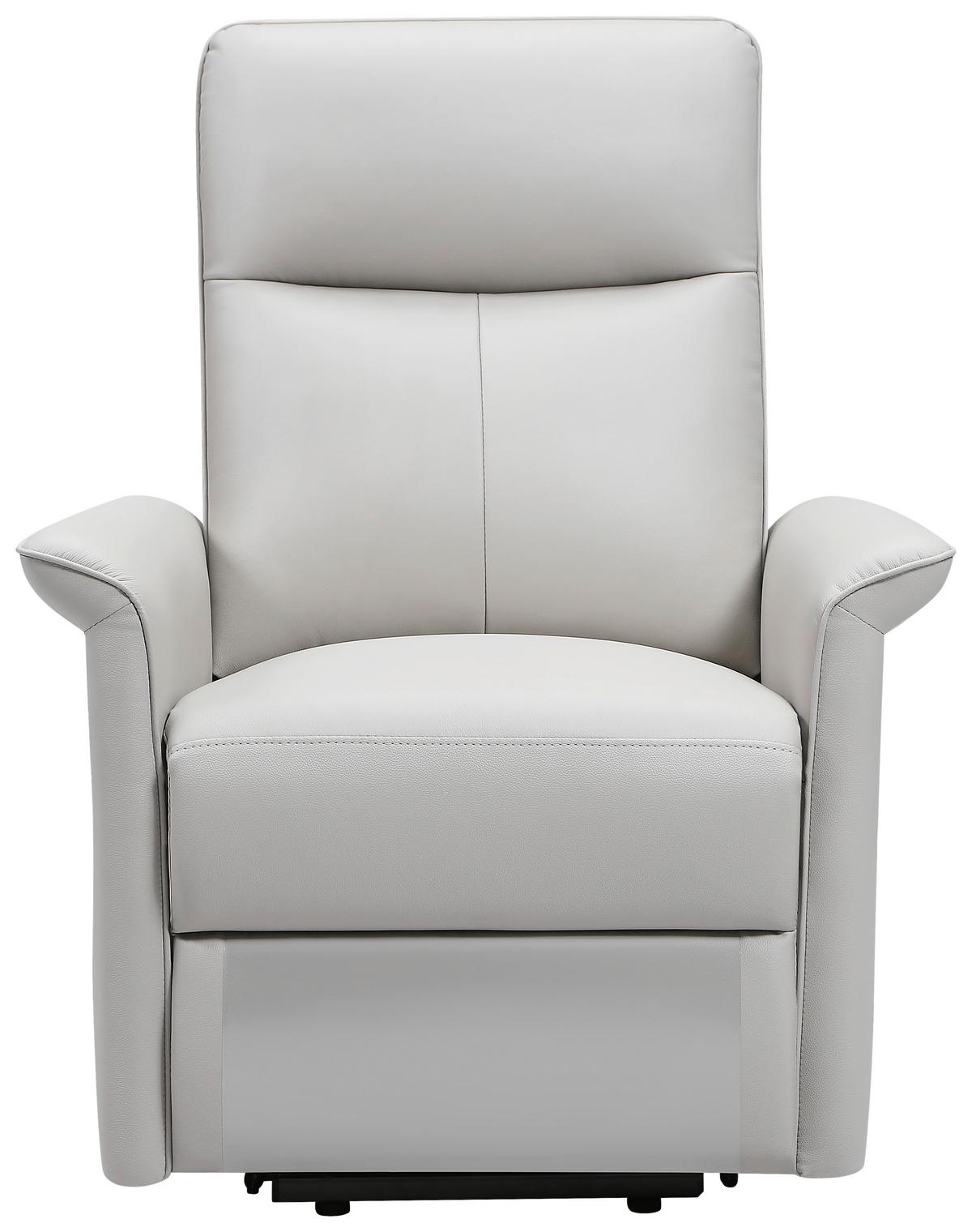 Relaxačné kreslo CARLO, béžová koža - čierna/béžová, Konventionell, kov/koža (77/103/84cm) - Mömax