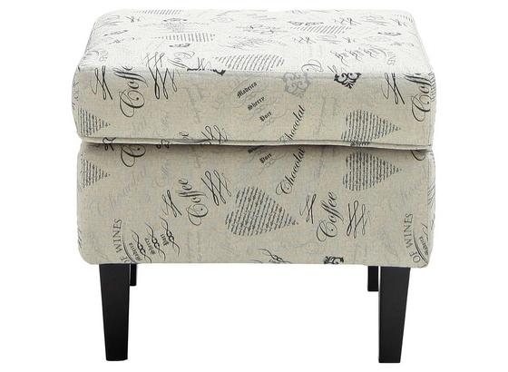 Hocker Nikolas - Walnussfarben/Creme, ROMANTIK / LANDHAUS, Holz/Textil (50/44/45cm) Hocker Nikolas - Walnussfarben/Creme, ROMANTIK / LANDHAUS, Holz/Textil (50/44/45cm)