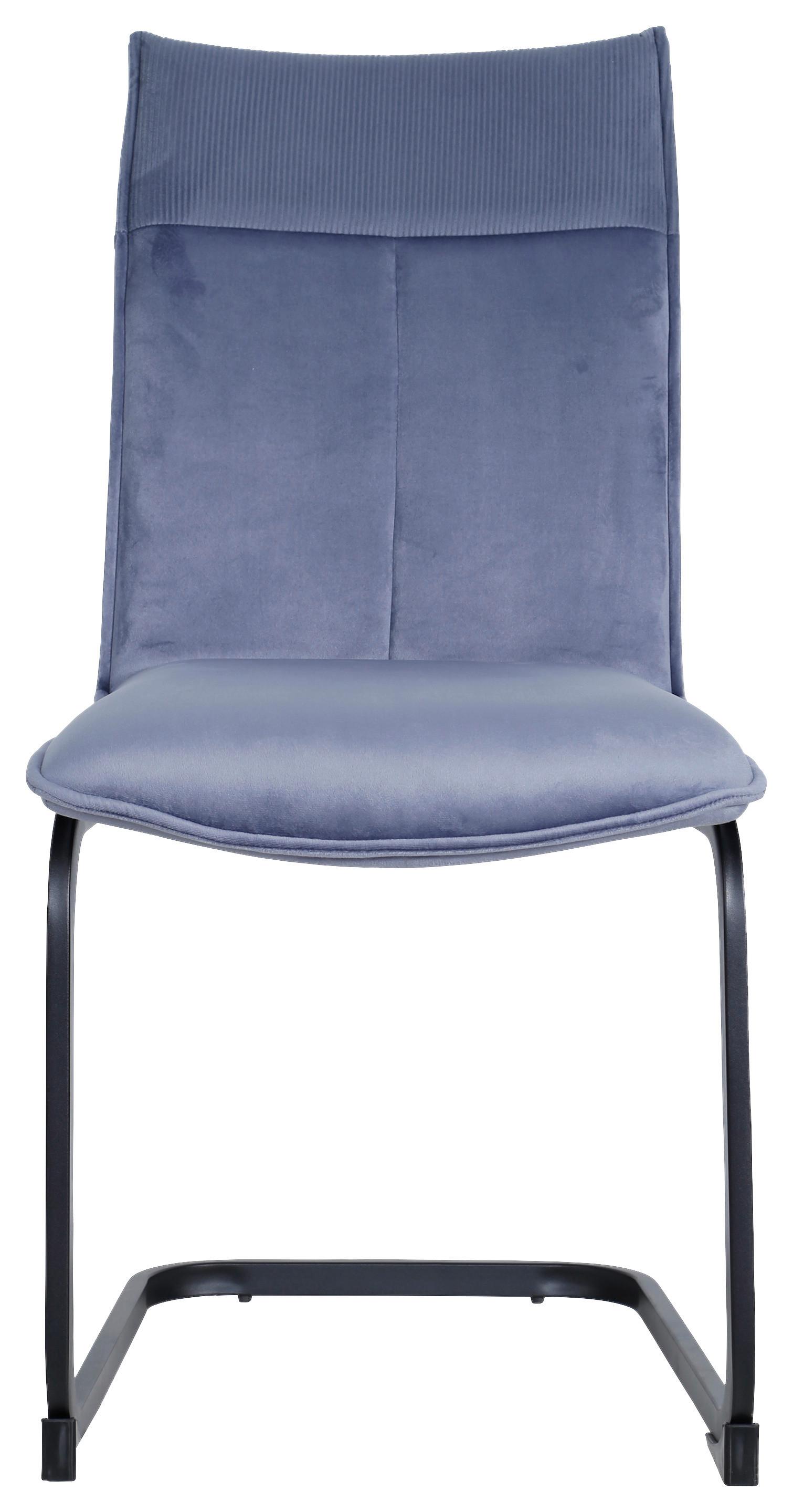 Schwingstuhl Daniel - Schwarz/Grau, MODERN, Holz/Textil (46/93/62cm) - MID.YOU