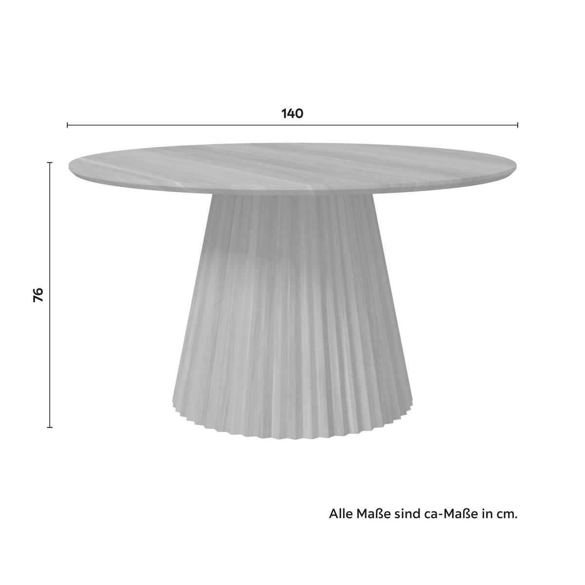 Jedálenský stôl ALLEGRA 140 - farba akácie/prírodná farba, Modern, drevo (140/140/76cm) - Bessagi Home