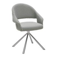 ŽIDLE S PODRUČKAMI PERAMA -TREND- - pastelově zelená/barvy nerez oceli, Moderní, kov/textil (61/83/61cm) - Mömax