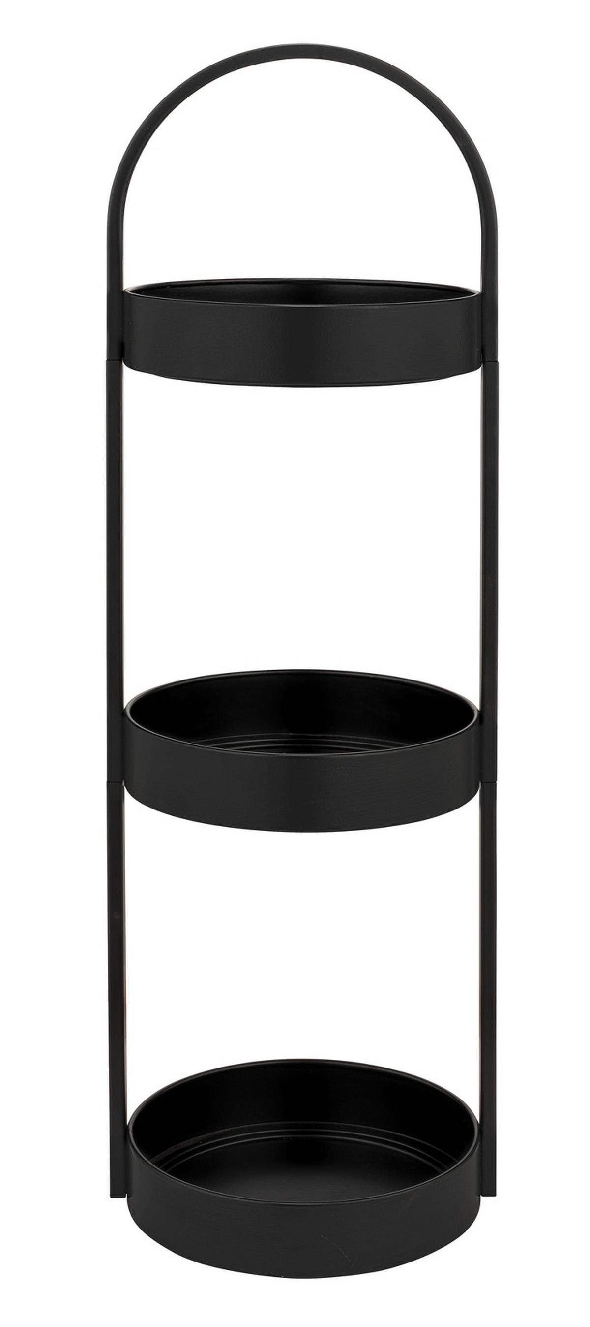 Badezimmerregal Dongo 26058100 - Schwarz, MODERN, Metall (24/73/22cm) - Wenko